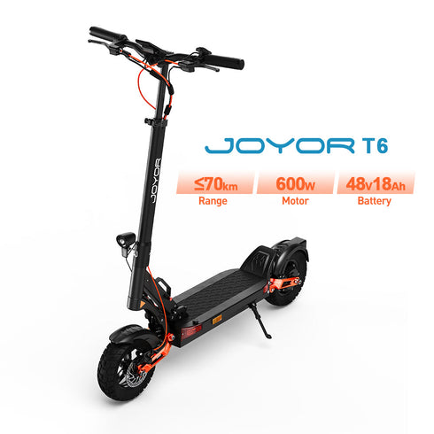 JOYOR T6 Monopattino elettrico con frecce | 48V 18Ah | Ammortizzatori anteriori e posteriori | Garanzia italiana