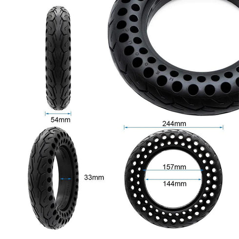 PNEUMATICO pieno gomma solida ruota 10x2.125-6.1/B34 pollici con nido d’ape per monopattino Xiaomi, Ducati, Lexgo, Nilox, Alfa Romeo, Vivobike, Woow