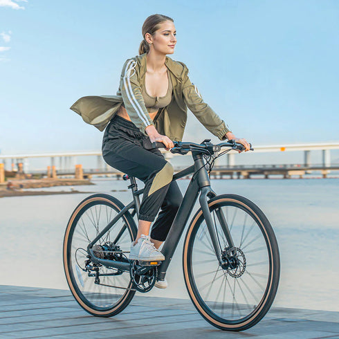 FIIDO E-Gravel C21 | Bicicletta elettrica Urbana | Motore 250W | DMEGC 208,8 Wh | Sensore di coppia | Freni idraulici | Autonomia 100Km| GARANZIA ITALIANA