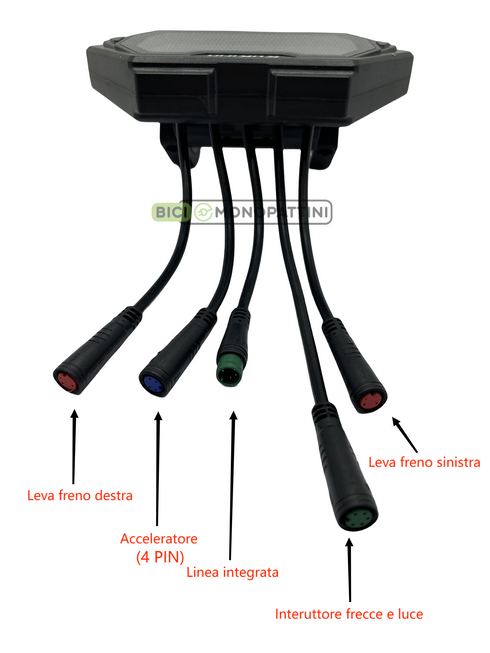 Display (accelaratore con 4 Pin) ORIGINALE per Kugoo Kukirin G2 Max e Kukirin G2 Pro (VERSIONE B) Monopattino Elettrico