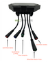 Display (accelaratore con 4 Pin) ORIGINALE per Kugoo Kukirin G2 Max e Kukirin G2 Pro (VERSIONE B) Monopattino Elettrico