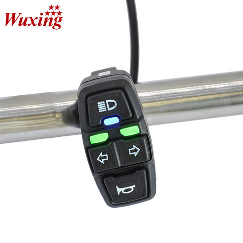 INTERRUTORE 3 in 1 Frecce/Clacson/Luci per Bicicletta Elettrica e Monopattino