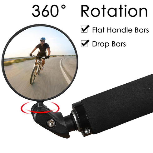 Specchietto Retrovisore Universale 360° per Bici e Monopattini Elettrici