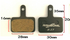 Pasticche freni (2 pezzi) per bici elettrica ENGWE EP-2 Pro/EP-2 Pro EU/EP-2 BOOST/Engine Pro/Engine Pro 2.0Engine X/M20/M1/L20/BOYUEDA/Kukirin G4 e altri