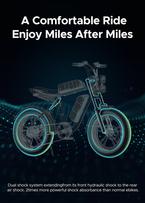 ENGWE M20 | Bicicletta Elettrica | Versatile | 48V 13Ah/26Ah | Autonomia 75Km+75Km| GARANZIA ITALIANA