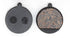 Pasticche (2 pezzi) compatibili per pinza freno Kugoo Kirin KuKirin M4/M4 Pro, KuKirin G3, Engwe Y600 Posteriore e altri