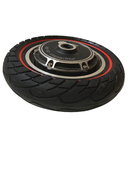 PNEUMATICO pieno gomma solida ruota 10x2.5-6.1 / 255x80 /B34 pollici cerchi da 34mm per monopattino Kugoo Kirin KuKirin M4/M4 Pro/KUKIRIN G2 MAX/KUKIRIN G3 PRO e altri scooters linea rossa