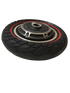 PNEUMATICO pieno gomma solida ruota 10x2.5-6.1 / 255x80 /B34 pollici cerchi da 34mm per monopattino Kugoo Kirin KuKirin M4/M4 Pro/KUKIRIN G2 MAX/KUKIRIN G3 PRO e altri scooters linea rossa