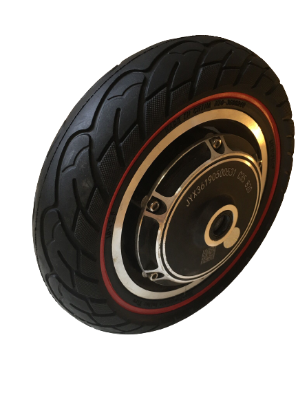 PNEUMATICO pieno gomma solida ruota 10x2.5-6.1 / 255x80 /B34 pollici cerchi da 34mm per monopattino Kugoo Kirin KuKirin M4/M4 Pro/KUKIRIN G2 MAX/KUKIRIN G3 PRO e altri scooters linea rossa