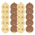 Pasticche (2 pezzi) compatibili per pinza freno Kugoo Kirin KuKirin M4/M4 Pro, KuKirin G3, Engwe Y600 Posteriore e altri