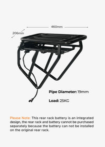 Batteria ENGWE Originale posteriore 48V13Ah +Portapacchi posteriore per Engine pro/Engine X