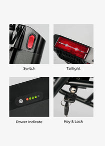 Batteria ENGWE Originale posteriore 48V13Ah +Portapacchi posteriore per Engine pro/Engine X